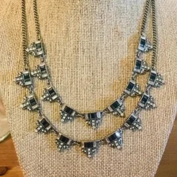 Jardins Du Trocadero Chloe + Isabel Emerald Two Row Necklace - N203EM - Picture 2 of 6